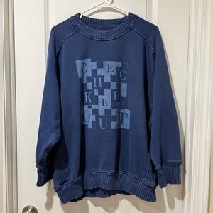 Aerie Women’s Navy Crewneck Sweatshirt